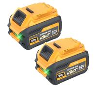2 batterie FlexVolt XR da 20 V/60 V, 9000 mAh, per Dewalt DCB609 DCB606 DCB612 DCB184 DCB546 DCB200 DCB201 DCB182, compatibili con utensili elettrici wireless da 18 V, batteria agli ioni di litio da