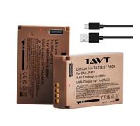 2 batterie LP-E12 con porta di ricarica di tipo C per Canon EOS M50, M50 Mark II, EOS M, M2, M10, M100, M200, EOS Rebel SL1, 100D, EOS Kiss X7, PowerShot SX70 HS