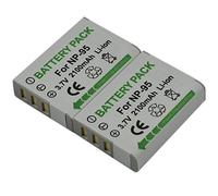 2 batterie NP-95+caricabatterie AC/DC singolo per fotocamera NP95 FinePix F30 F31fd Real 3D W1 X100 X100S X100T X100LE X30 X-S1 X70
