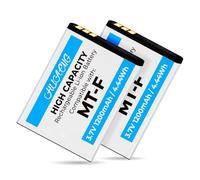 2 batterie per AVM Fritz!(1200 mAh) Fon C5 / C4 / M2 / MT-F/Motorola MOTOFONE F3 / EM325 / M325 / EM25 - Batteria di ricambio per AVM Fritz Fon 312BAT006, 312BAT016,312BAT006CS-FV). M446CL