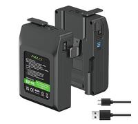 2 Batterie Ricaricabili agli ioni di litio a V Mount/V Lock, 95 Wh, 14,4 V, 6600 mAh, per videocamere Broadcast video, compatibile con Sony HDCAM, XDCAM, fotocamere Digital Cinema e altre videocamere