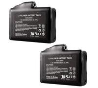 2 batterie ricaricabili ai polimeri di litio, 3000 mAh, 7,4 V, batteria agli ioni di litio per calze riscaldate, 3,5 x 1,35 mm DC