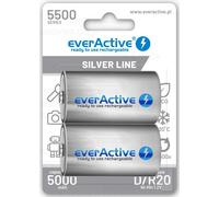2 batterie ricaricabili Everactive D torcia 5500mAh Nominali Ni-MH pile torcione