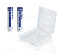 Xtar AAA Batterie Ricaricabili Li-Ion 1200mWh 680/750 mAh 4 Pezzi E Scatola