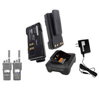 2 batterie ricaricabili PMNN4489A PMNN4490 e caricabatterie compatibili con DP4000 DP4400 DP4401 DP4600 DP4601 DP4800 DP4801 GP328D P8608 P8660 P8668i
