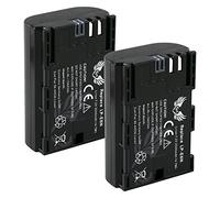 2 batterie SK compatibili con Canon LP-E6N < 2040 mAh > LP-E6NH LP-E6 per Canon EOS R Ra R5 R6 II R7-5DS 5D Mark III IV - 6D 7D 60D 70D 80D 90D - XC15