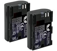 2 batterie SK compatibili con Canon LP-E6NH < 2600 mAh > LP-E6P LP-E6N LP-E6 per Canon EOS R Ra R5 II R6 II R7-5D Mark III IV - 6D 7D 60D 90D - XC15