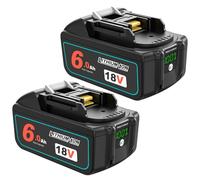2 batterie sostitutive BL1850B 18V 6A per batteria Makita 18V BL1850 BL1850B BL1860 BL1860B BL1840B BL1840 BL1830 BL1835 BL1845 194204-5 LXT-400