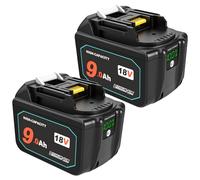 2 batterie sostitutive BL1850B 18V 9A per batteria Makita 18V BL1850 BL1850B BL1860 BL1860B BL1840B BL1840 BL1830 BL1835 BL1845 194204-5 LXT-400