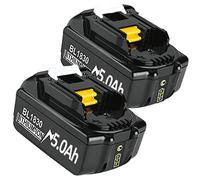 2 batterie sostitutive da 5000 mAh/5,0 Ah per Makita BL1830 BL1830B BL1850 BL1850B BL1860 BL1860B BL1840 BL1835 BL1845 BL1820 LXT-400
