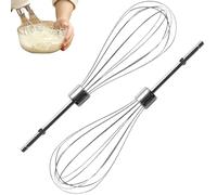 2 battitori di pezzi per mixer Attacco per frusta da cucina in acciaio inossidabile per miscelatore a mano 7, 9 in lungo battitore per farina, uova, fruttò, crema