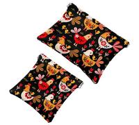 2 beauty case tascabili a forma di scarabeo, con chiusura automatica, portatile, senza cerniera, mini borsa da viaggio per cuffie, monete, rossetti, cosmetici, auricolari, gioielli, organizer,