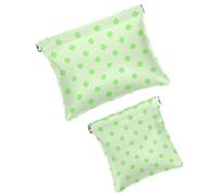 2 beauty case tascabili con chiusura ermetica, mini borsa portatile per il trucco, senza cerniera, mini trousse da viaggio per donne e ragazze, a lisca di pesce e zampa di animale, Multicolore 05,