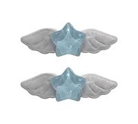 2 belle forcine dolci mollette per capelli pentagrammi stella clip laterale per capelli accessori regalo per le donne ragazze clip per