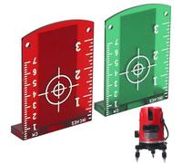 2 bersagli laser, colore rosso, verde, pannello di destinazione laser, accessori magnetici, per laser collimazione, laser a croce, laser e accessori
