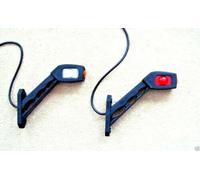 2 Bianco Rosso Ambra Leva Indicatore Laterale Luci LED Profilo Fari di Posizione