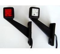 #2 Bianco Rosso Indicatore Laterale Luci LED Profilo Evidenzia Angolo Fari