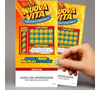 2 Biglietti Gratta e Vinci Padrino e Madrina, Idea Divertente e Originale | Due messaggi da grattare: Vuoi essere la mia madrina? Vuoi essere il mio padrino? Finta lotteria con sorpresa per battesimo