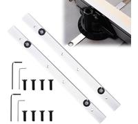 2 binari a T per scanalatura M6, 300 mm, guida di montaggio, barra in lega di alluminio, guida per trapano, sega a nastro