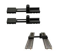 2 binari paralleli per Märklin. Fleischmann ecc. Fissatore per binari H0 regolabile
