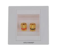 2 Binding Post Banana Plug Audio Wall Face Plate 85mm