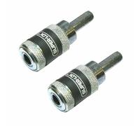 2 Black & Decker Piranha Super-Lok Quick Release Chucks Per Bit Di Cacciavite