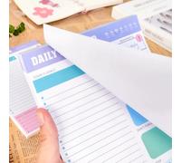 2 Blocchetti per appunti, blocchi per promemoria domestici, tracker dei pasti, blocco note a strappo, blocco per la pianificazione