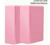 2 Blocchi yoga di colore solido, in schiuma EVA ad alta densità, antiscivolo, supportano il fitness, la spinta delle gambe, lo yoga nero,grigio,blu,Viola,rosa,verde,Frutta BluEVA