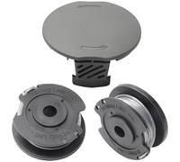 2 Bobine di filo e 1 Tappo Copertura Compatibile con Bosch EasyGrassCut 18 23 26,Copertura F016F05320,Bobina di Nylon Bobine di Ricambio per EasyGrassCut