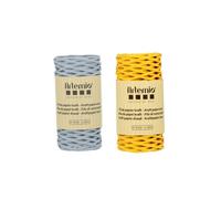 2 bobine di filo kraft blu tenero/giallo 2mm x 25 m