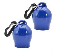 2 bocchini in PVC con clip resistente e caratteristiche igieniche per ogni attrezzatura subacquea (blu)
