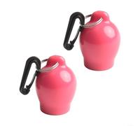 2 bocchini in PVC con clip resistente e caratteristiche igieniche per ogni attrezzatura subacquea (rosso)