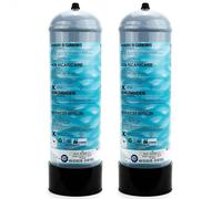 2 BOMBOLE CO2 ACQUARIO 1300 GR CON SUPPORTO USA E GETTA PASSO 10X1 MADE IN ITALY