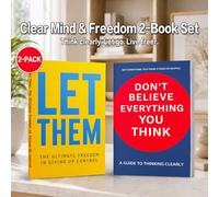 2-Book Clear Thinking and Emotional Freedom Collection: Don’t Believe Everything You Think and Let Them, Overthinking, Cognitive Awareness, Detachment, Inner Peace, Boundaries and Personal Growth