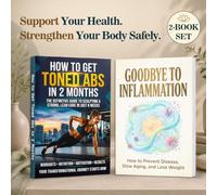 2-Book Fitness and Inflammation Wellness Set: Toned Abs Workout Plan, Nutrition, Healthy Weight Support, Anti-Inflammatory Living and Healthy Aging Guides in English
