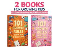 2-Book Growth Rules Collection for Boys and Girls: 101 Essential Life Lessons for Confidence, Responsibility, Healthy Habits, Friendship, Safety, Money Skills and Everyday Independence