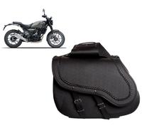 2 Borse bisacce valigie laterali borsoni pelle moto Royal Enfield Guerrilla 450
