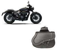 2 Borse borsoni bisacce valigie laterali pelle cuoio Moto Morini Rumble 350