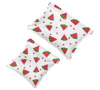 2 borse cosmetiche estive a forma di ciambella all'anguria, 1541, borsa per cosmetici impermeabile, portatile, senza cerniera, 2 pezzi, Multicolore 06, A：7.1x5.8in/18x14.8cm，B:4.7x4.5in/12x11.5cm