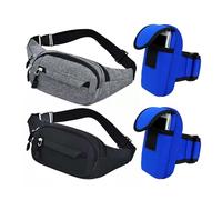 2 Borse da donna, 2 Borse da donna, Borse da viaggio per ragazze, Borse sportive, Borse regolabili, Borse da viaggio, Nero , taglia unica, moderno