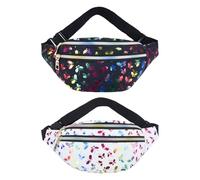 2 Borse da donna, impermeabili, Borse da viaggio diagonali, Borse da donna portatili, Borse lucide, Nero , taglia unica, moderno