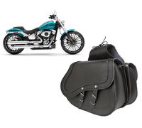 2 Borse moto valigie Bisacce laterali pelle cuoio HD HARLEY DAVIDSON Breakout