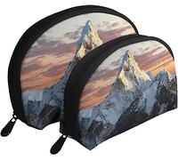 2 borse per cosmetici Borsa da viaggio per cosmetici Mountain Nepal Everest Borsa da toilette per donna