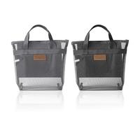 2 Borse Per La Rete Di Grandi Capacità, Borse Per Giocattoli Da Spiaggia, Articoli Da Toilette Leggeri, Tasche Di Guida (Grigio, Nero).