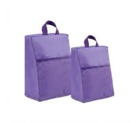 2 borse per scarpe da viaggio, M & L; borsa per scarpe all'aperto con tasca in rete, Viola, 2Pcs(M+L), Leggero