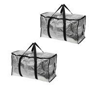 2 Borsoni per Trasloco Grandi, 27 x 11,4 x 15" Tote Trasparenti