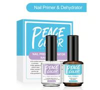 2 bottiglie da 15ml di primer e disidratante per unghie, prodotti per la cura della manicure senza acidi, adatti come base coat e disidratante per smalto gel UV, adatti per donne per nail salon fai-da