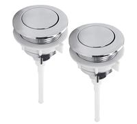2 bottoni superiori unipolari, doppio pulsante per WC, bottone superiore per WC, accessori per serbatoio del water, interruttore a pressione singola (38 mm)