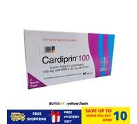 2 BOX CARDIPRIN 100 (aspirina 100 mg) Riduce infarto e ictus 90 compresse