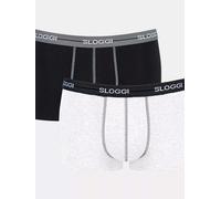 2 Boxer Sloggi Start Hipster con cuciture a contrasto in Cotone Elasticizzato